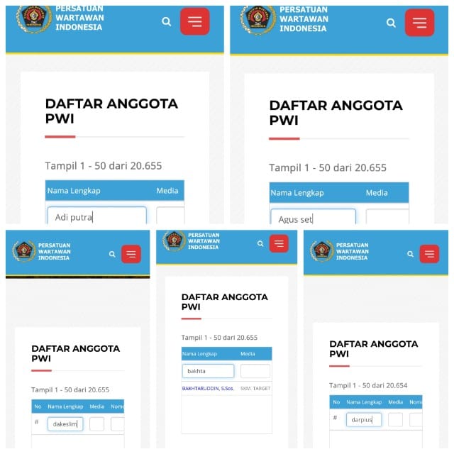 Lima Anggota PWI Bengkalis Resmi Dipecat, Nama Dihapus dari Website PWI Pusat