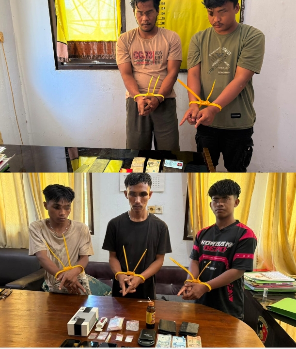 Tancap Gas! Kurang dari Sebulan Bertugas, IPDA Ramli Gultom Ringkus 5 Pelaku Narkoba dengan Barang Bukti 4,55 Gram Sabu
