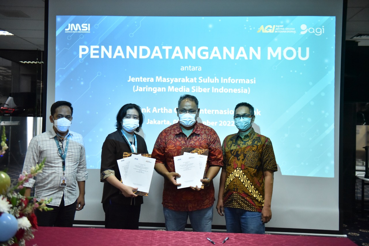 PT Bank Artha Graha Internasional Tbk dan JMSI Tandatangani Nota Kesepahaman
