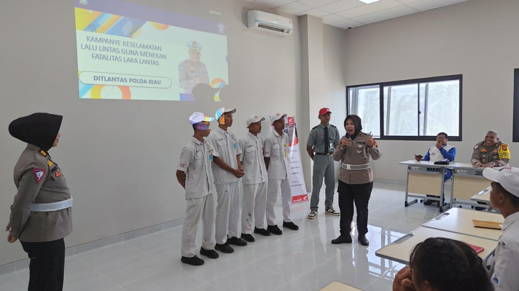 Bombardir Giat Edukasi Program Tematik, Jumlah Pelanggaran Lalu Lintas Pelajar Di Riau Menurun Drastis
