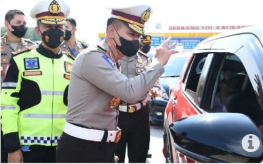 Kakorlantas pantau jalur tol lewat udara jelang puncak arus balik