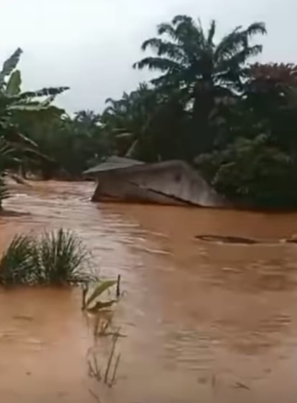 Banjir Bandang Melanda Kabupaten Indragiri Hilir, Riau: Rumah Hanyut dan Warga Mengungsi