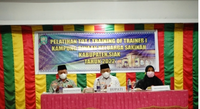 Wakil Bupati Siak Buka TOT Kampung Binaan Keluarga Sakinah