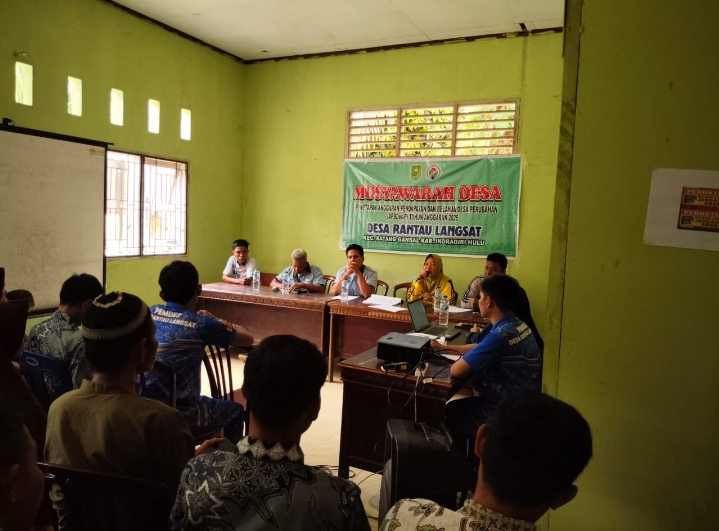 APBDes-P Desa Rantau Langsat Tahun 2025 Resmi Dipaparkan