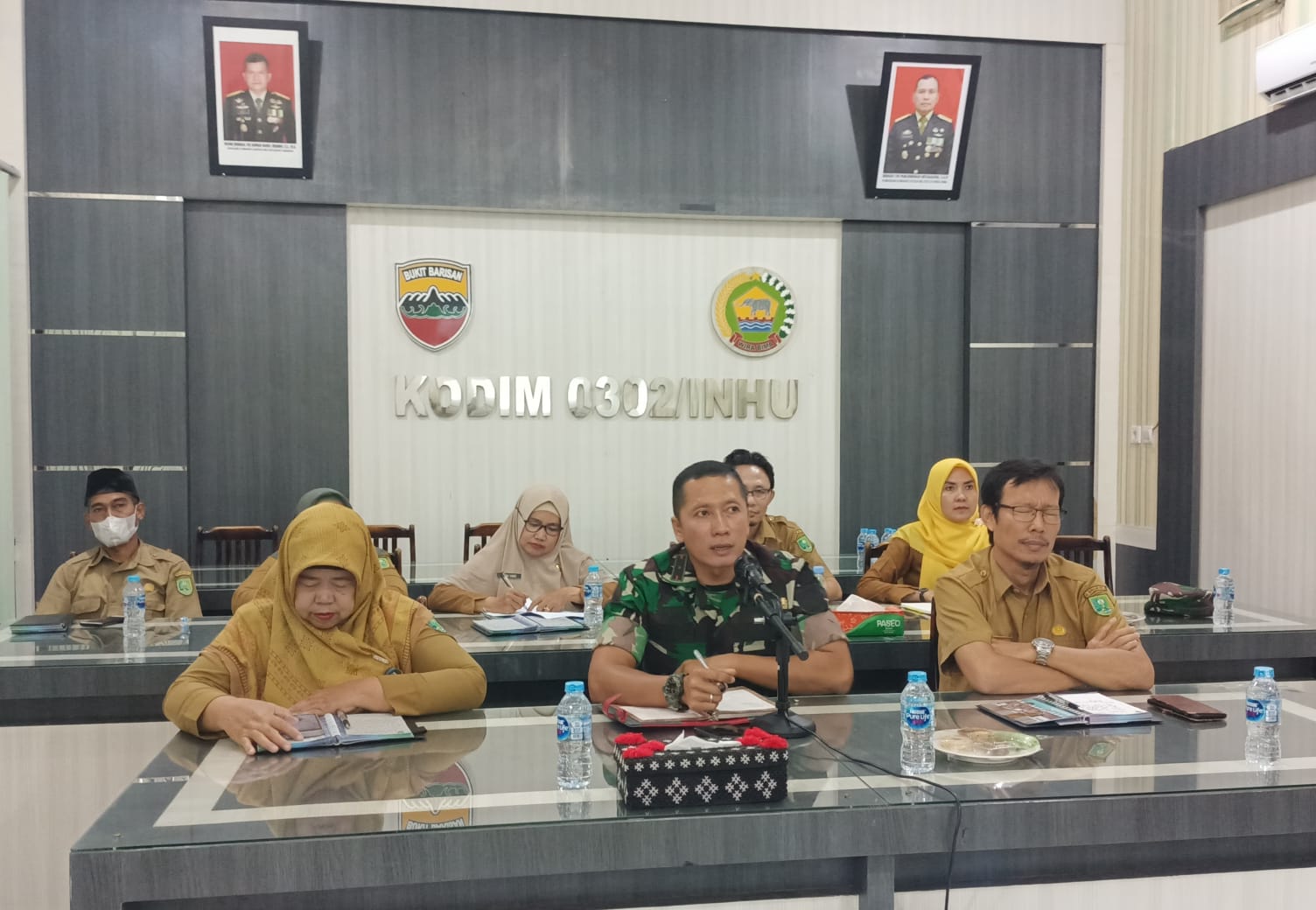 Dandim Inhu Rapat Victon Dengan Koramil Jajaran