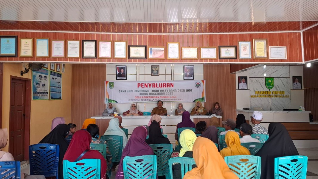 Pemerintah Desa Perkebunan Sungai Lala Salurkan BLT Dana Desa untuk 36 KPM