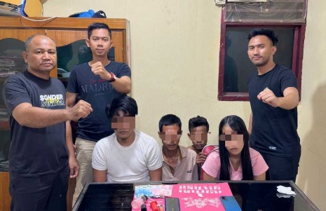 Empat Tersangka Kasus Narkoba Ditangkap Personil Unit Reskrim Polsek Ujung Batu