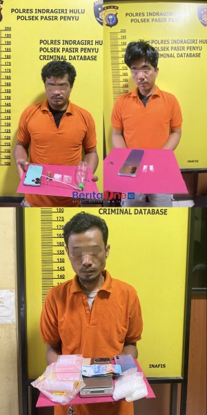 Dari Meja Biliar hingga Rumah Pengedar, Polsek Pasir Penyu Bongkar 3 Kasus Sabu Beruntun