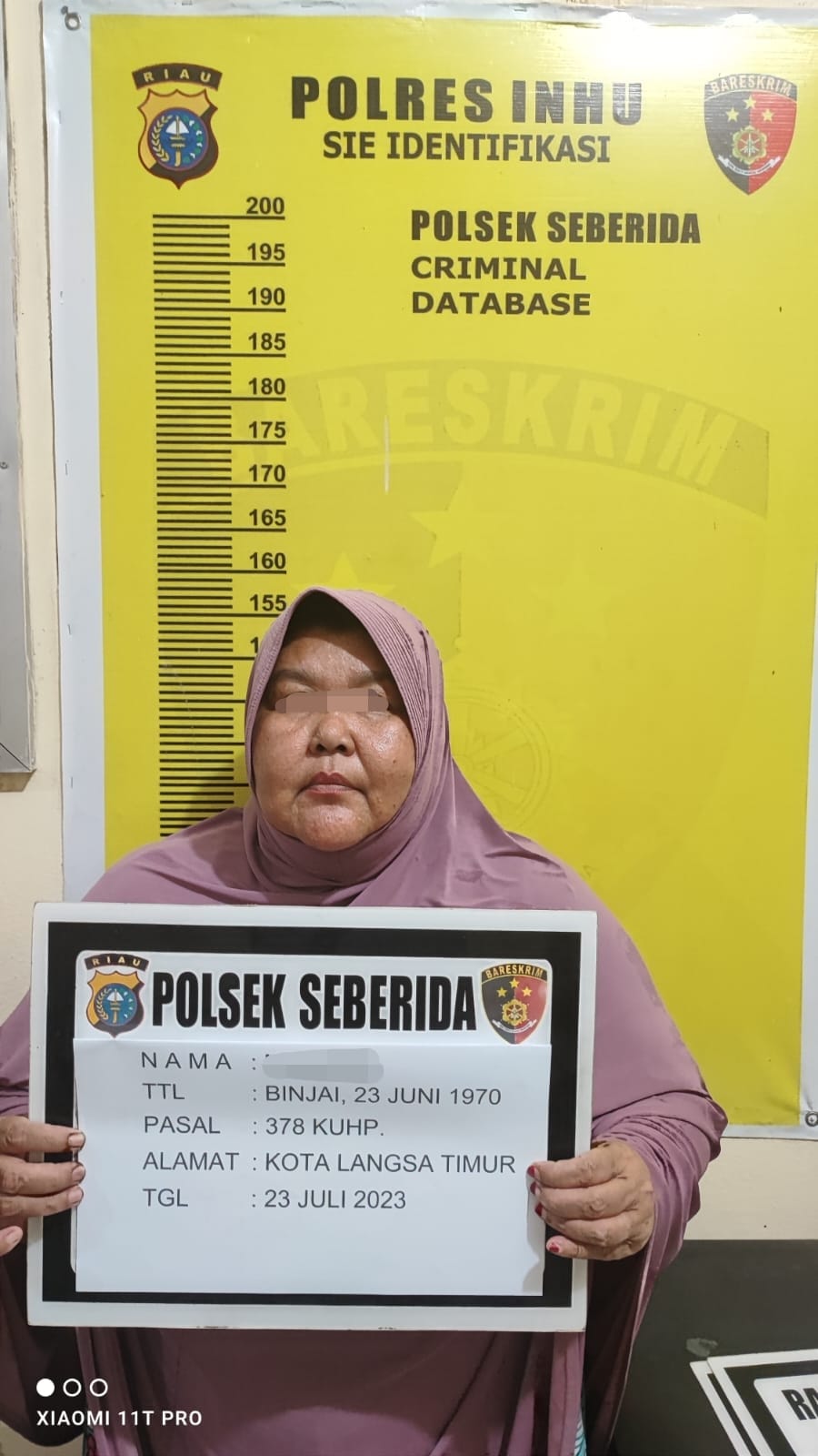 Tipu Warga Inhu Ratusan Juta Jadi PNS, Wanita Paruh Baya Dibekuk Polisi