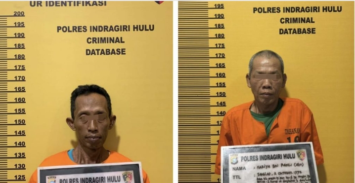 Polres Inhu Gerebek Pembakar Lahan, Barang Bukti dan Chainsaw Diamankan