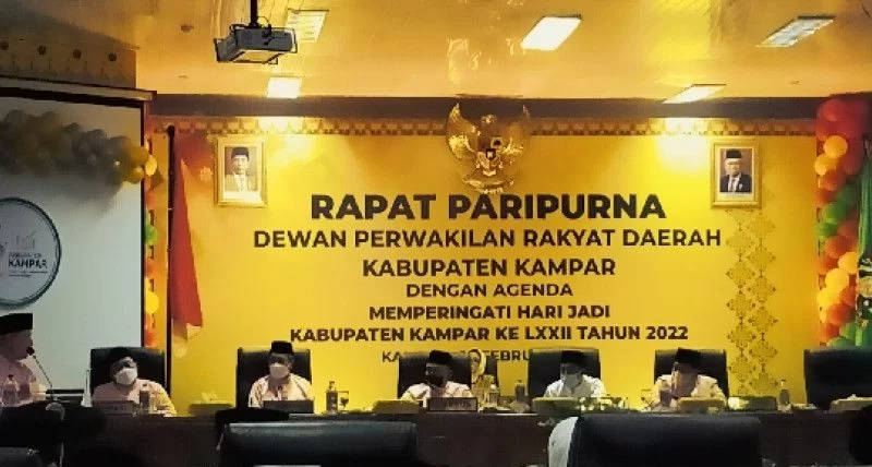 Tony Hidayat buka Sidang Paripurna Hari Jadi Kampar