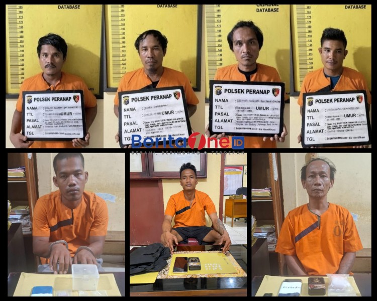 Satu Hari, Tujuh Tersangka! Polsek Peranap Ungkap Jaringan Sabu di Batang Peranap