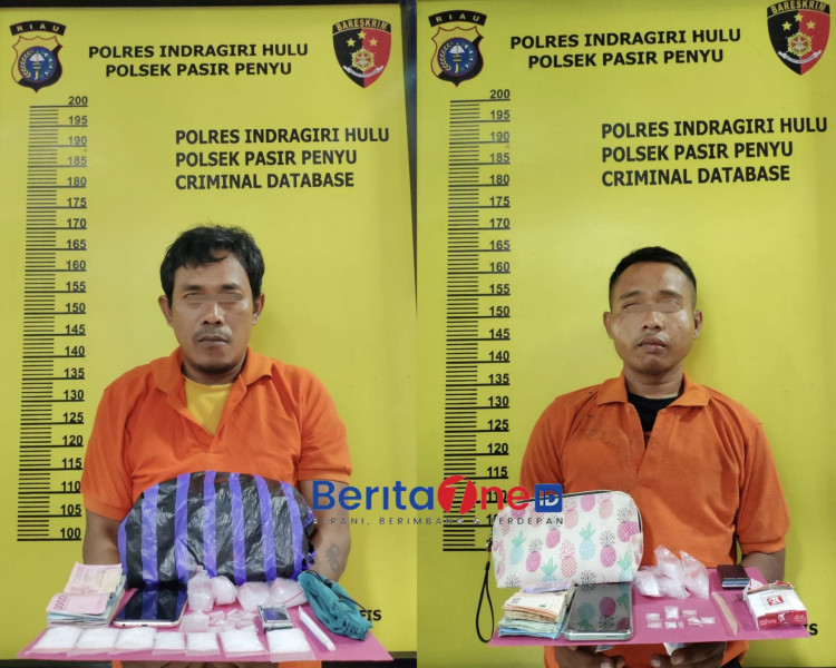 Polsek Pasir Penyu Berhasil Amankan Dua Pengedar Narkoba, 35,5 Gram Sabu Disita