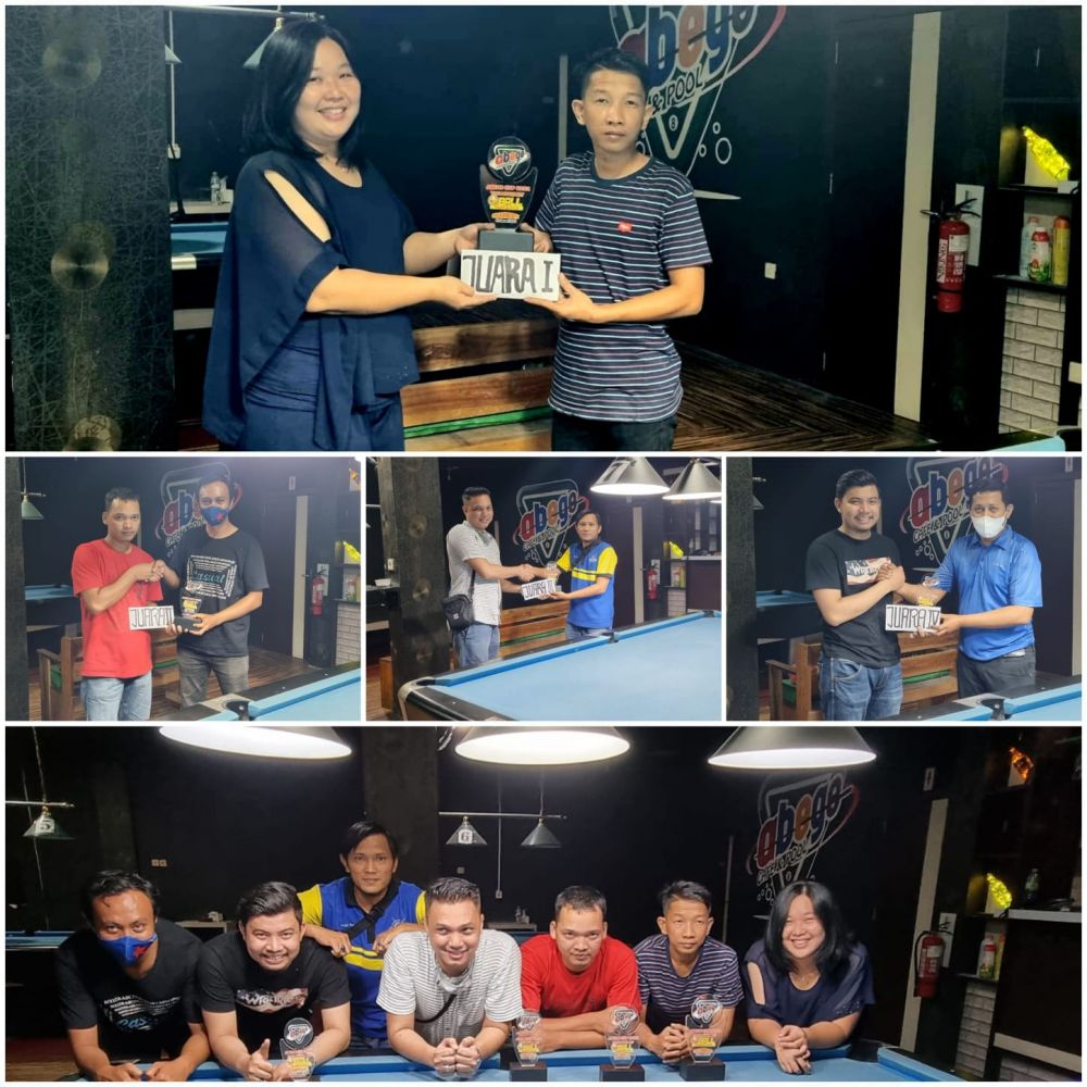 Jelang Porprov, Atlit Biliar Duri Juara Turnamen 9 Ball Abege Pool