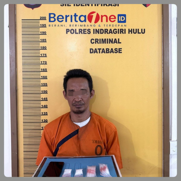 Diduga Bandar Sabu, Acek Warga Kambesko Rengat Inhu Diamankan Polres Inhu