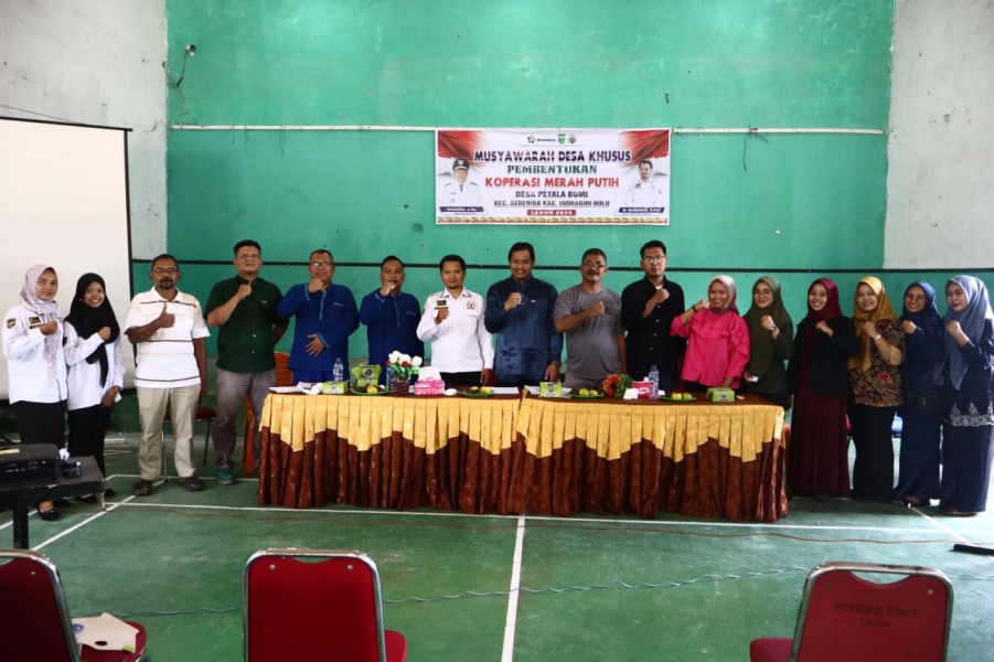 Gelar Musdesus, Desa Petala Bumi Resmi Bentuk Koperasi Merah Putih di Inhu