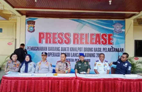 Hasil Operasi Patuh 2023, Ternyata Warga Pekanbaru Masih Banyak yang tak Pakai Helm
