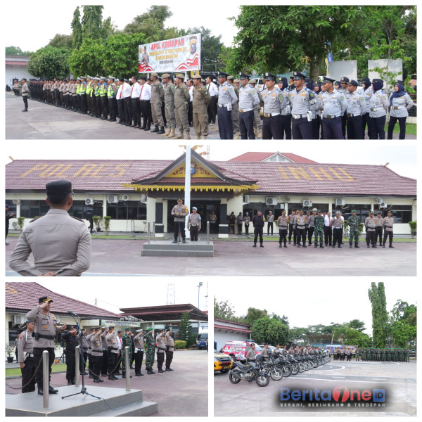 Pimpin Apel Persiapan Pengamanan MTQ ke-41, Ini Penegasan Kapolres Inhu