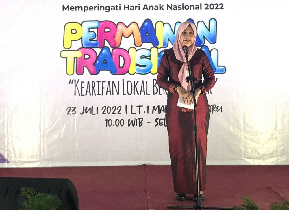 Kadis P3AP2KB Hadiri Peringatan Hari Anak Nasional 2022