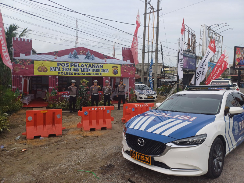 Tak Ada Libur, Kasat Lantas Polres Inhu Pantau 4 Pos Nataru Demi Keamanan dan Kenyamanan