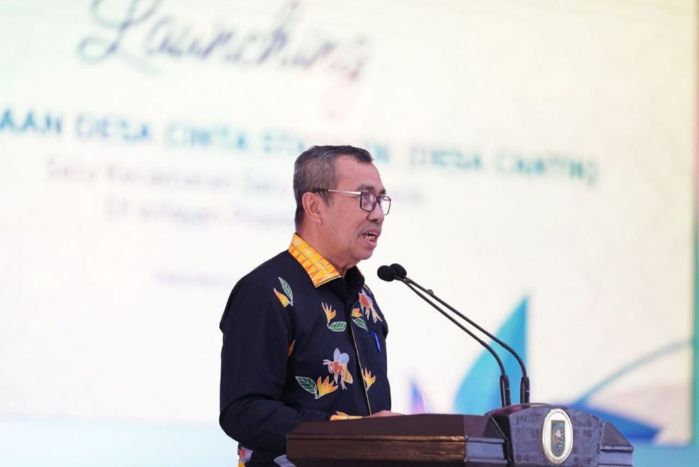 BPS Launching 1 Kecamatan, 1 Desa Cantik Provinsi Riau