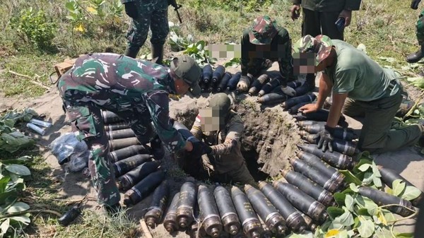 Penampakan Amunisi Sebelum Ledakan di Garut yang Tewaskan 13 Orang