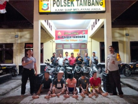 5 Orang Komplotan Curanmor Ditangkap, 8 Unit Sepeda Motor di Amankan