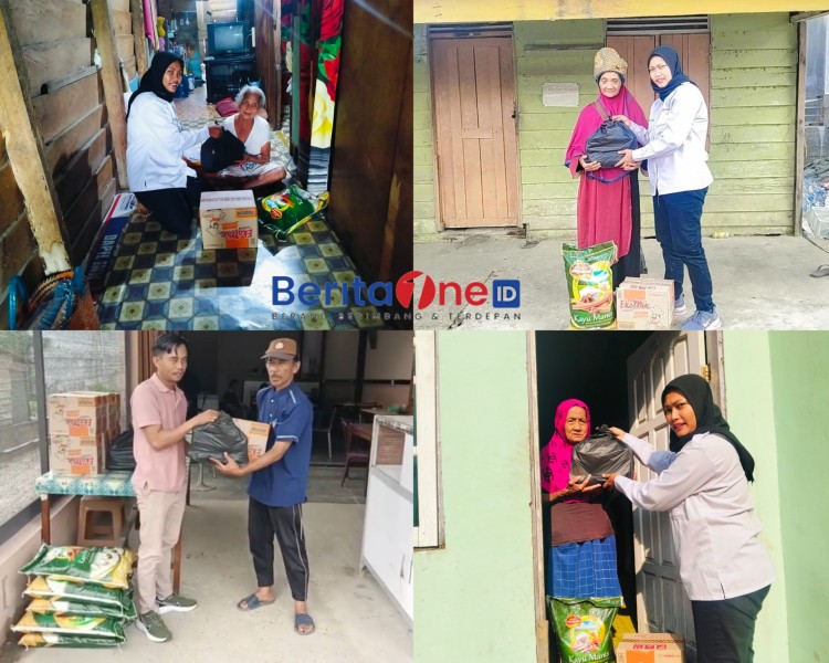 Aksi Sosial JMSI Inhu, Bantuan Sembako Disalurkan ke Kaum Dhuafa