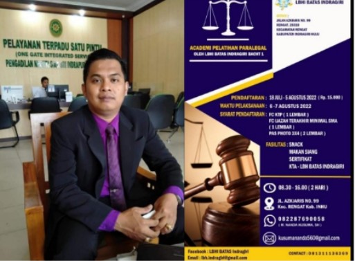 Kuota Terbatas dan Segera Daftar, LBHI Batas Indragiri Akan Gelar Akademi Paralegal
