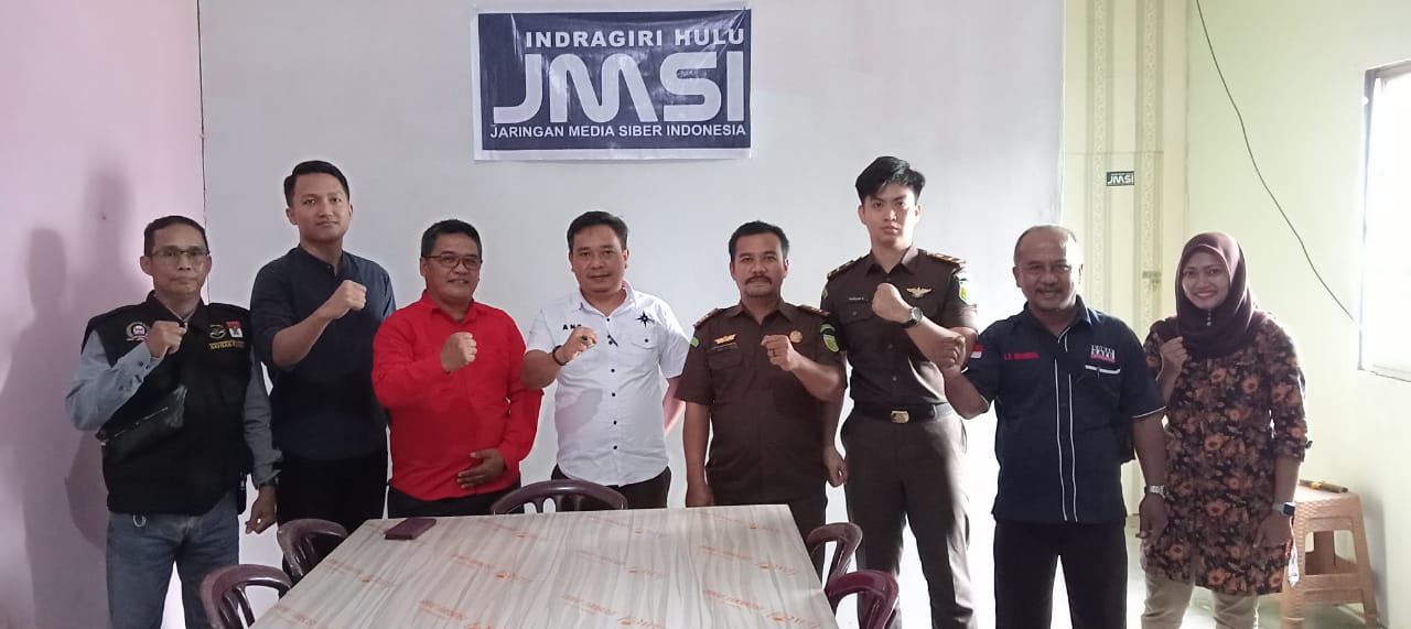 Bersilaturahmi, Jaksa di Inhu Kunjungi Kantor Pengcab JMSI