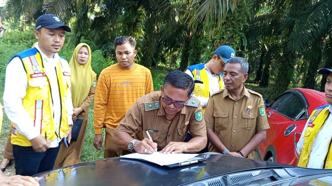 Survei Dimulai, Jembatan Gantung Penghubung Desa Bandar Padang dan Pangkalan Kasai Segera Terwujud
