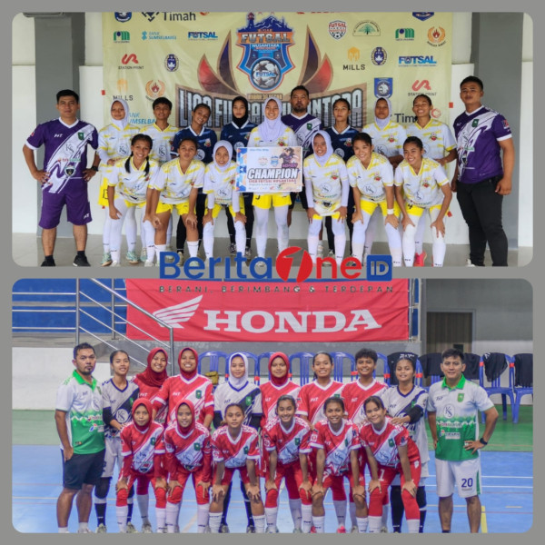 Tim KS Futsal Putri Riau Juara Liga Futsal Nusantara Regional Sumatera 2024