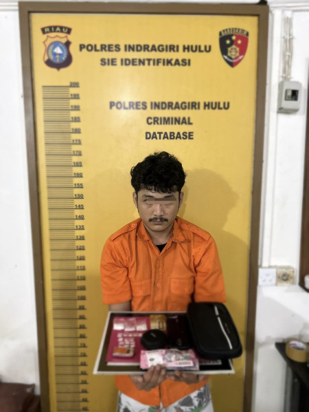 Tim Narkoba Polres Inhu Amankan 17 Paket Sabu, Tersangka Diringkus di Rengat