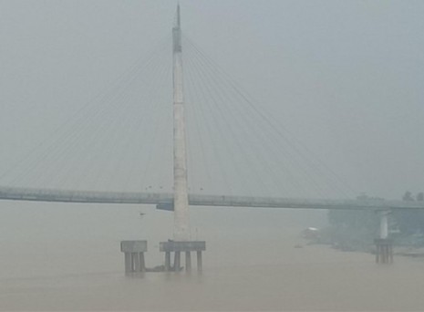 Jarak Pandang di Bandara Jambi 700 Meter Akibat Kabut Asap Tebal Karhutla