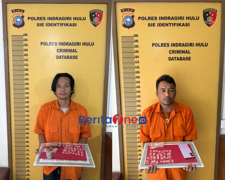 Polres Inhu Berhasil Ringkus Dua Pengedar Sabu di Pedalaman Batang Cenaku