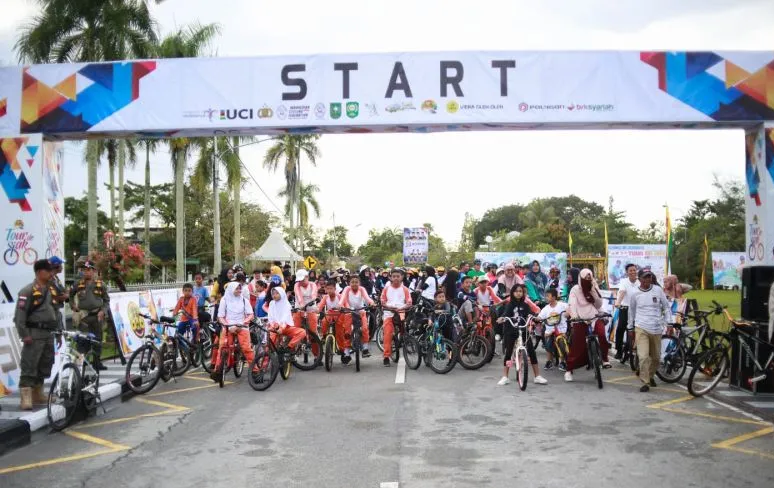 Sepeda Santai Awali Rangkaian Tour de Siak
