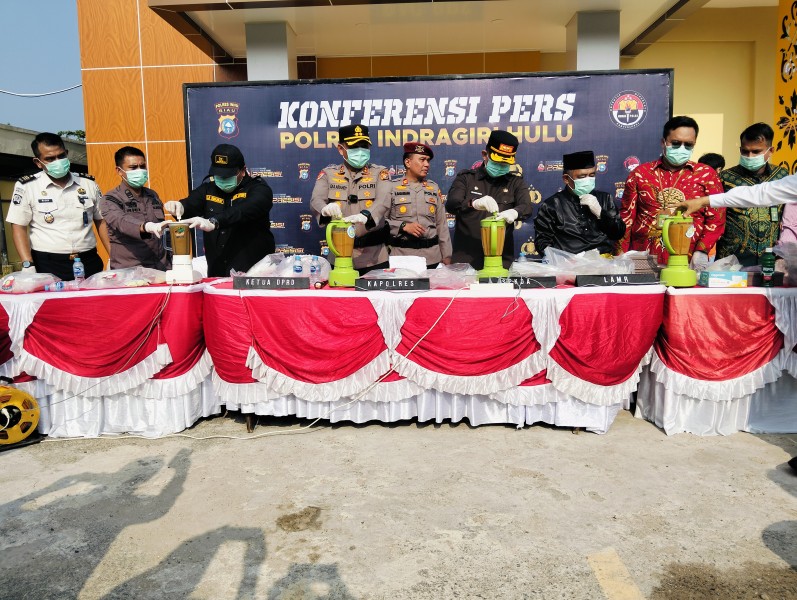 Inhu Diduga Jadi Jalur Transit Narkoba, Polisi Sita 9,2 Kg Sabu
