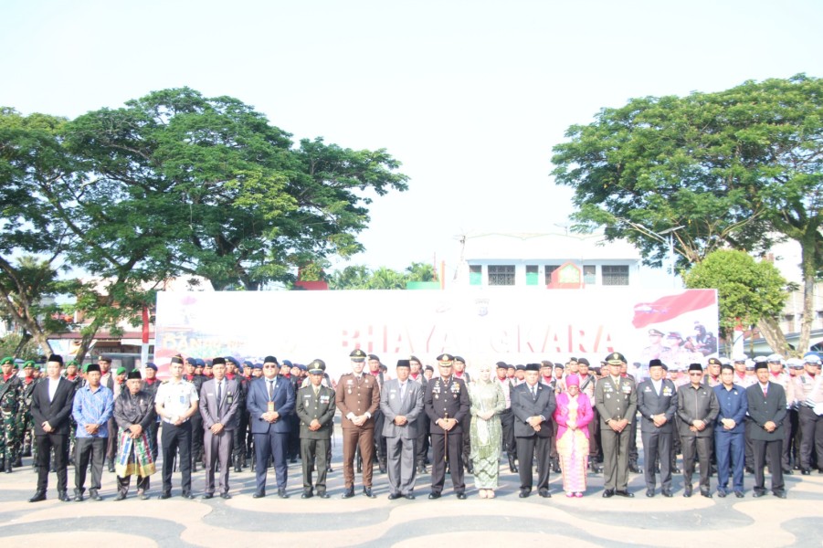 Hari Bhayangkara ke-80, Kapolres Inhu Bacakan Amanat Presiden: Polri Harus Profesional, Humanis, dan Adaptif