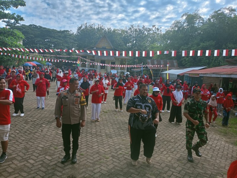 Peringati HUT ke-80 RI, Pemdes Kota Lama Adakan Berbagai Kegiatan di Danau Meduyan