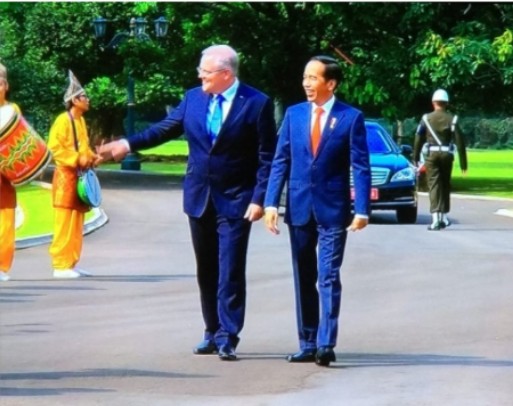 Presiden Sambut Kunjungan PM Australia Di Istana Kepresidenan Bogor