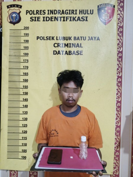 Informasi Masyarakat Berbuah Hasil, Polsek Lubuk Batu Jaya Tangkap Pelaku Narkoba