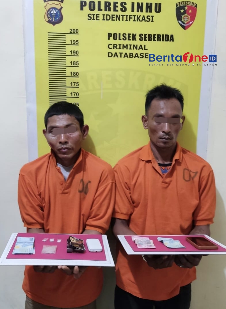 Dua Pengedar Narkoba Diamankan Polsek Seberida