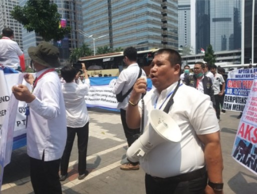 Turunkan Nadiem, APTISI Riau Aksi Damai di Depan Istana Negara