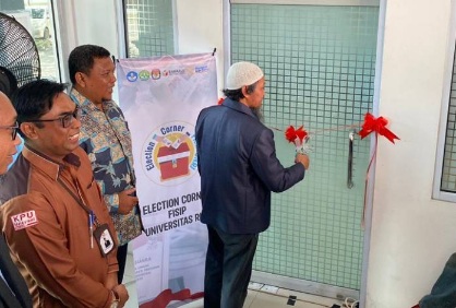 Resmikan Election Corner, Fisip Unri Siap Jadi Garda Terdepan Kajian Politik