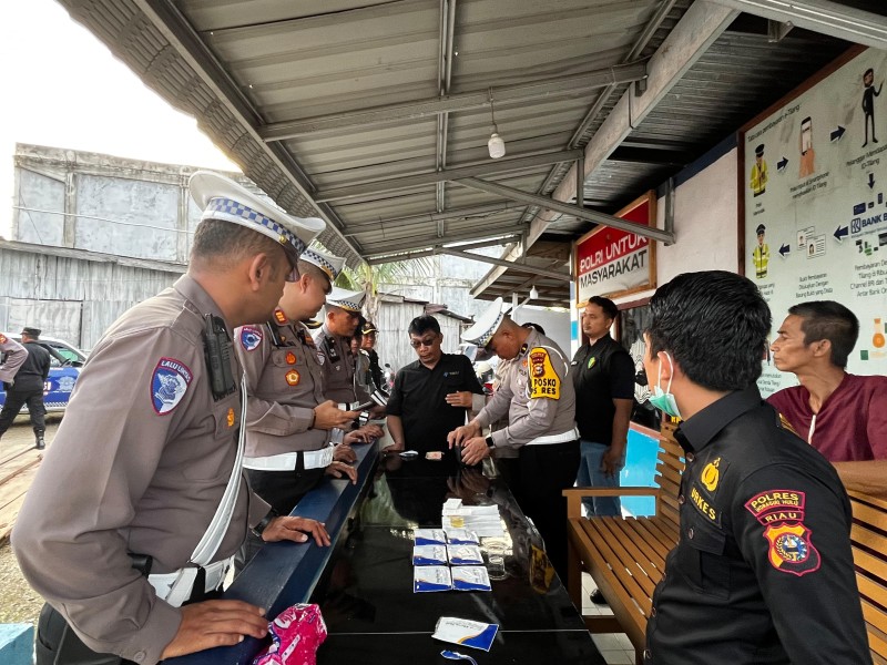 Tes Urine Ops Lilin di Inhu Bongkar Sopir Bus Antar Provinsi Bawa Sabu