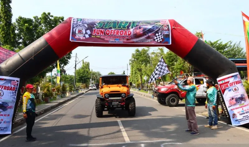 Kemeriahan Fun Offroad yang digelar Polres Inhu