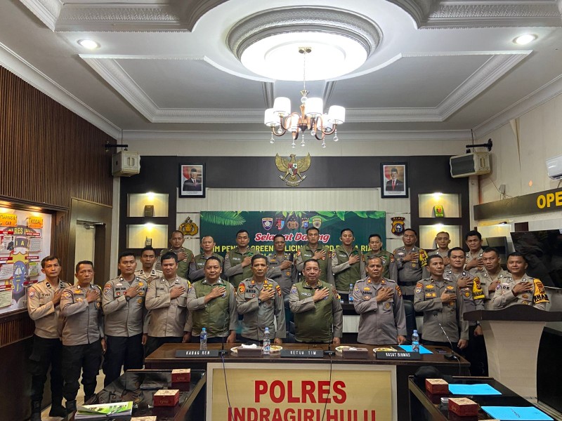 Polda Riau Nilai Aksi Hijau Polres Inhu, Mencari Bhabinkamtibmas Inspiratif dalam Green Policing Award 2025