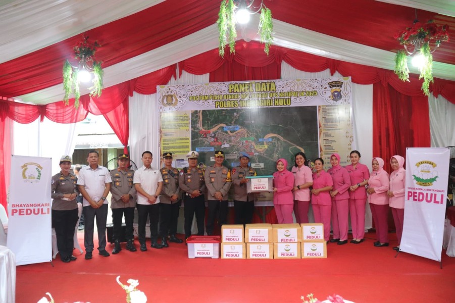 Kapolres dan Istri Laksanakan Bhayangkari Peduli, Dukung Moral Petugas Selama Operasi Ketupat 2025