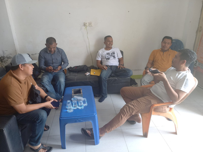 Jaga Pemilu Damai, Direktorat Intelkam Polda Riau Silahturahmi Dengan KC FSPMI Pelalawan