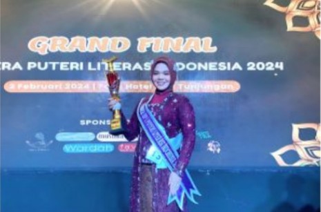 Wakili Riau, Melisa Rizka Raih Juara 2 Puteri Literasi Indonesia 2024